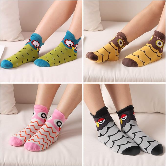 Jeasona Women's Cat Socks Cat Gifts Cute Animal Socks Dog Owl Gifts for Women