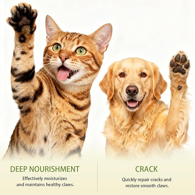 FlowFish [50 g/1.76 oz *2] Dog Paw Balm with Coconut Oil for Dogs and Cats, Dry Paw Pad Moisturizer & Essential Oils Safe for Dogs with Non-irritating Pet Care/Horse Hoof Care