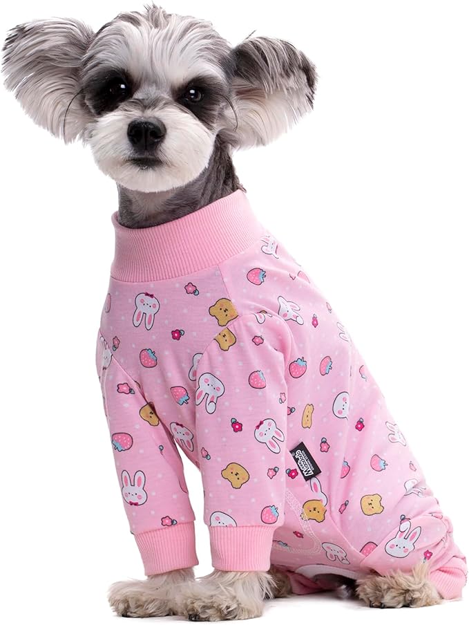 Pink Dog Recovery Suit Female Male For Small Medium Dogs,Dog Surgical Recovery Suite Bodysuit After Surgery Zipper On Back Puppy Cat Long Sleeve Onesies Bodysuit After Surgery Wound Protective