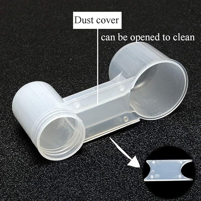 kathson 20 Pcs Bird Drinker Feeder Plastic Soda Pop Water Bottle Cup Ideal for Chicken Pigeons Birds Feeder Trough Animal Feeding Accessories