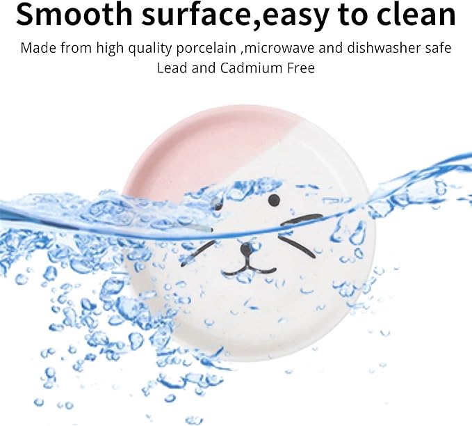 Raised Pet Food and Water Bowl, Cat and Small Dog Bowl, Tilted Ceramic Cat Water Bowl No Spill,15oz, Dishwasher Safe