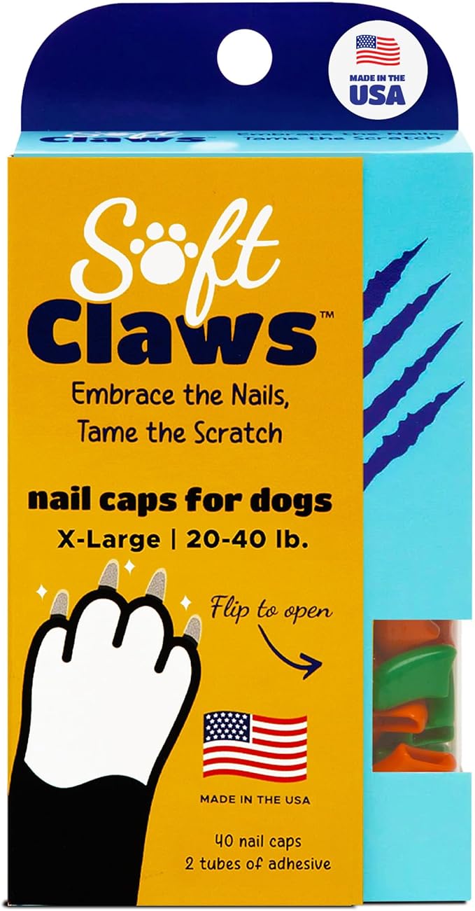 Soft Claws Dog XL Green and Orange
