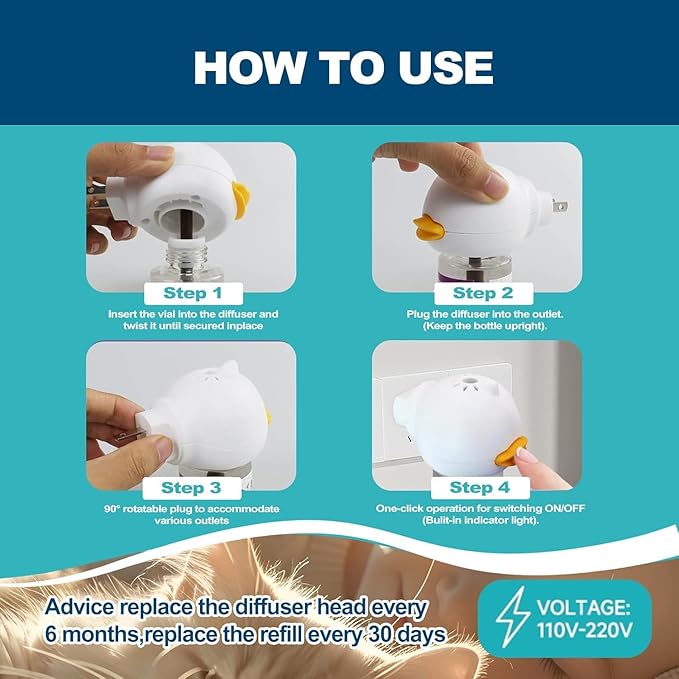 Cat Calming Diffuser, Cat Pheromones Calming Diffuser, Effectively Relieve Anxiety Stress Cat Diffuser Calming Multicat with 1 Diffuser + 2 Refill 48ml Last 60 Days Fits All Cats