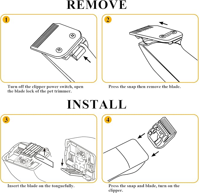 10 Cut Length 1/16"(1.5mm) Detachable Pet Dog Clipper Blades UltraEdge Series Clipper Blades for Dog Grooming Compatible with Most Andis,Oster A5 Wahl KM Series Clippers