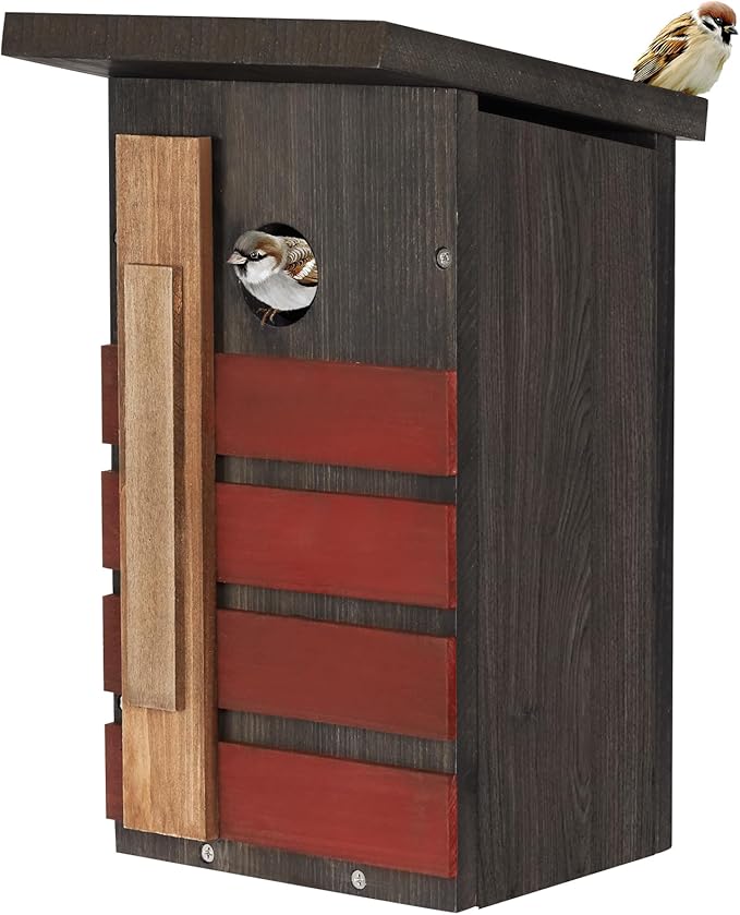 Bluebird House for Outside, Bird House DIY Assembly Kit, Birdhouses for Outdoors Clearance, Roosting & Nesting Boxes for Robins, Finches and Small Garden Birds