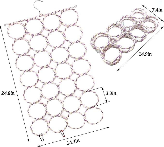 BNOSDM 3 Packs Bird Hemp Rope Net Swing Climbing Rope Net for Birds Parrot Ladder Macaw Hanging Hammock Activity Toy for Rats Parakeet Cockatiel Cockatoo Conure African Grey Budgie