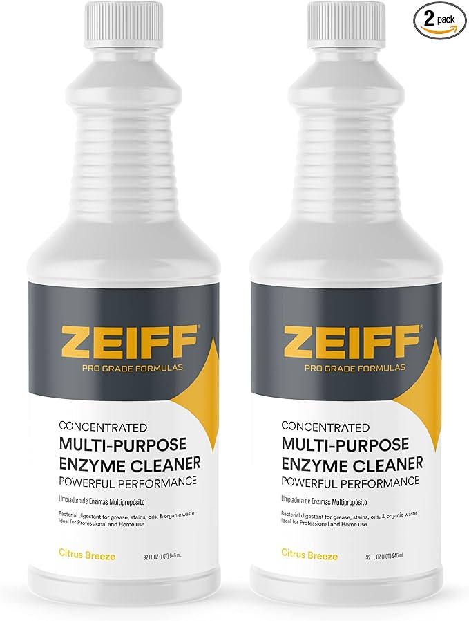 Pro-Grade Multi-Purpose Probiotic Enzyme Cleaner - Pet Stain and Odor Remover, Drain Cleaner - Powerful Cleaning & Odor Eliminating Formula For Professional & Home Surfaces - 32 Ounce