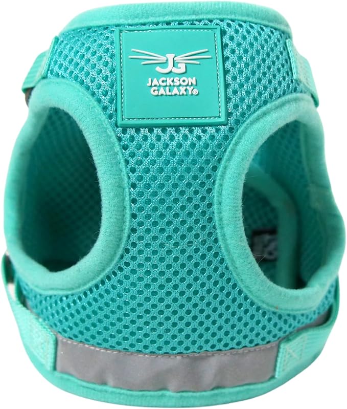 Travel Cat x Jackson Galaxy Harness and Leash Set - Adjustable Fit Mesh Cat Harness with Nylon Leash - Comfort, Escape Proof Harness for Cats, Kitten for Outdoor Walking, Hiking (Kittens Only)