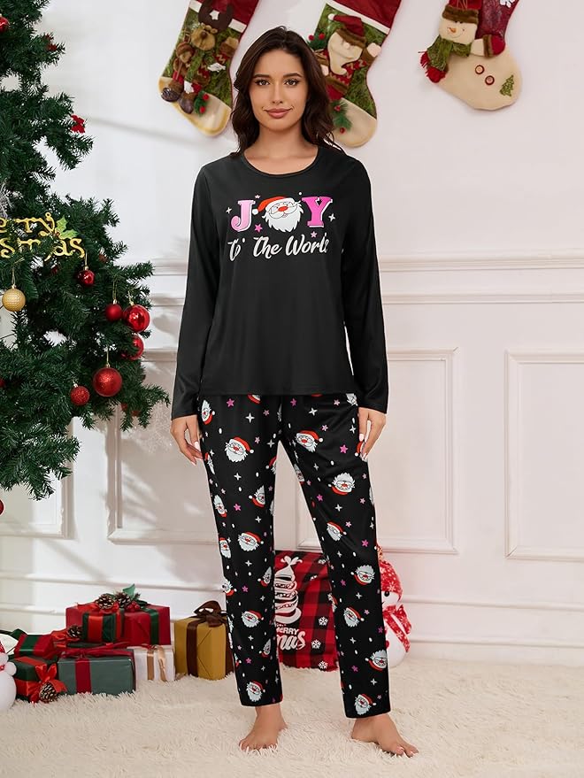 YIJIU Women's Sleepwear Long Sleeve Top and Pants Pajama Set Panda Print Nighty