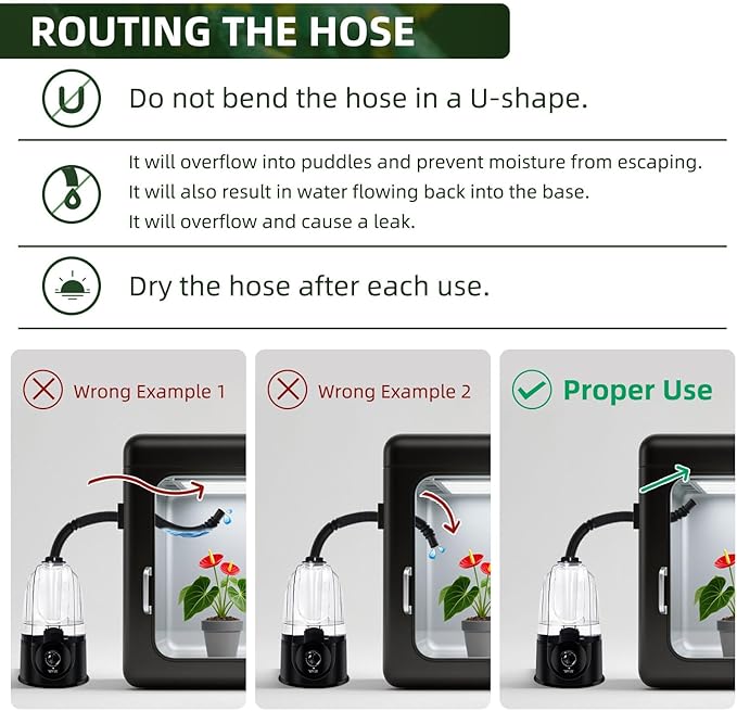 Coospider 3.8L Reptile Fogger Mister, Quiet Reptile Humidifier for Reptiles Tank, Terrarium Humidifiers with Extended Tube, Automatic Reptile Misting System for Reptiles Amphibians Herps Vivarium