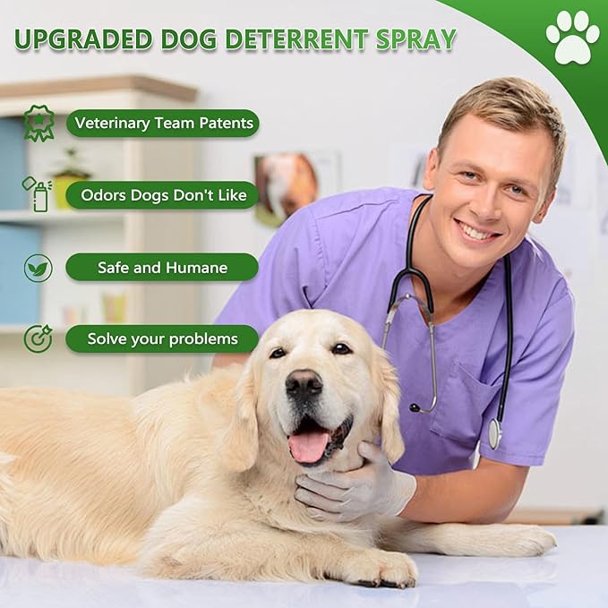 vyaji 5.07 Oz Bitter Apple Spray for Dogs to Stop Chewing - Natural Ingredients No Chew Spray for Dogs - Bitter Sprays for Dog - Alcohol-Free & Cruelty-Free - Safeguard Beloved Furniture, Green
