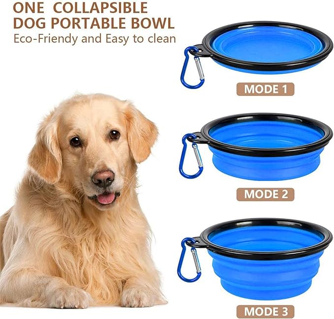 Dog Food Storage Container, 5-7 Lbs Airtight Pet Food Container, Cat Food Container Dispenser Plastic Bin with Pouring Spout, Portable Handle and a Collapsible bowl for Dogs Cats Grey/6Qt