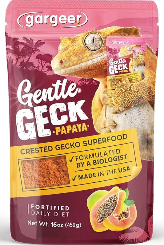 16oz Complete Crested Gecko Food Diet. Premium Ingredients Mix, Ready to Use Freshly Made Powder. Unique Superfood Formula, Developed & Made in The USA. Enjoy!