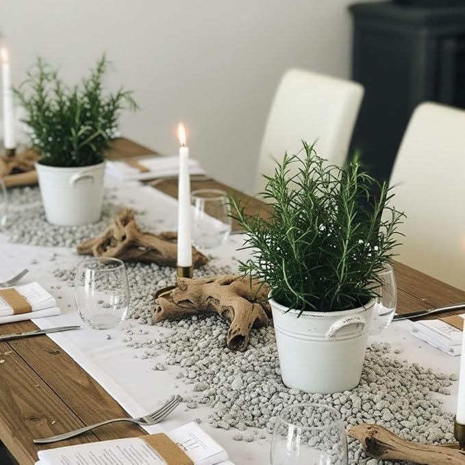 32 oz Jug of Small Limestone Gray, ⅛ - ½ inch Size, for Indoor Outdoor Decor, vase Filler, Candles, Art, Crafts, Aquariums, Fairy Gardens, planters, tablescapes, terrariums