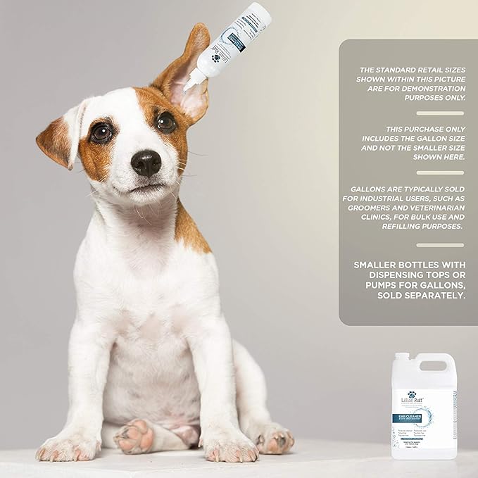 Lillian Ruff Ear Cleaner & Otic Rinse for Sensitive Ears: Alcohol Free Dog Ear Wash with Alo+H6+F6:K28F6:N29