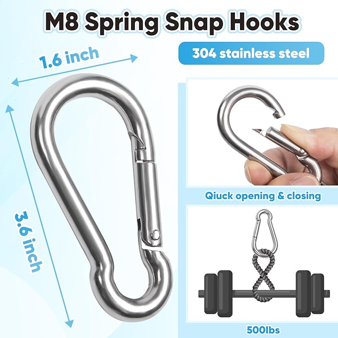 Heavy Duty Dog Tie-Out Cable and Stake for Yard Camping, with 30ft Heavy Duty Cable with Spring, for Small Medium Large Dogs up to 210 lbs, 360°Swivel Dog Run- No Tangle, Spiral Dog Stake