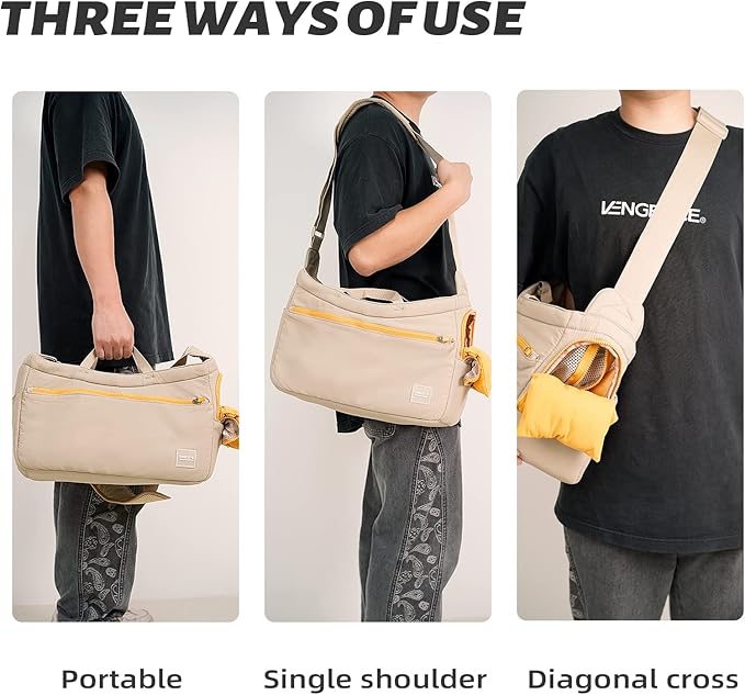 Soft and Comfortable Pet Carrier and Business Backpack with Strong Support - Ideal for Business, Travel, and Outings with Small Dogs and Cats (Kahki,15.7" L x 5.5" W x 9.8" H，up to 16lbs