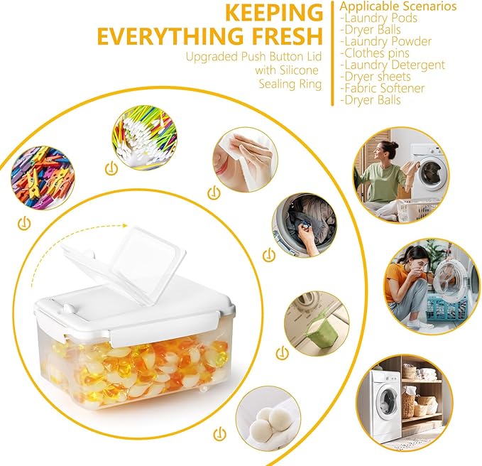 LivLab Mker Rice Storage Container 20 lbs - 15 lbs Airtight Flour Dispenser with Lids & wheel, BPA Free, kitchen organizers for Pet/Cat/Dog Food Storage Container (10 lbs), White