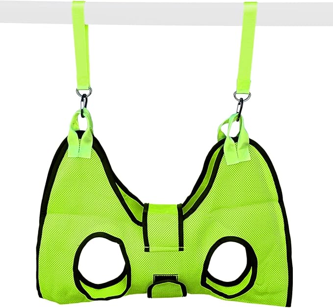 Haminway Pet Grooming Hammock – Large Dog Grooming Sling for Nail Trimming, Bathing & Ear/Eye Care – Green