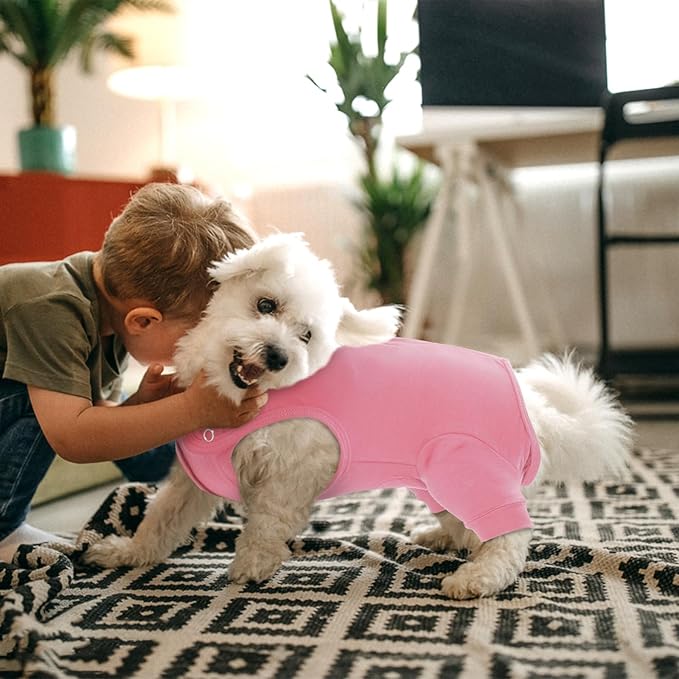 Nanaki Dog Surgery Suit Female Spay, Leg Sleeves for Dog Rear Legs, Doggy Onesie for Surgery Female, Doggy Recovery Suit Male Abdomen, Pet Wound Care Heal Protector, Surgical Suits for Pet Spay