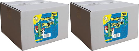 C&S Wild Bird Woodpecker Suet Nuggets Mega Box, 8 Pounds (Pack of 2)