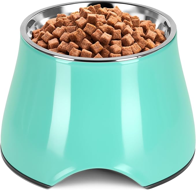 Raised Dog Bowls, Elevated Dog Bowls for Wearing Cone,Cocker Spaniel Long Ears,Neck Stress-Free,Non-Slip Stianless Steel Bowl for Large Dogs