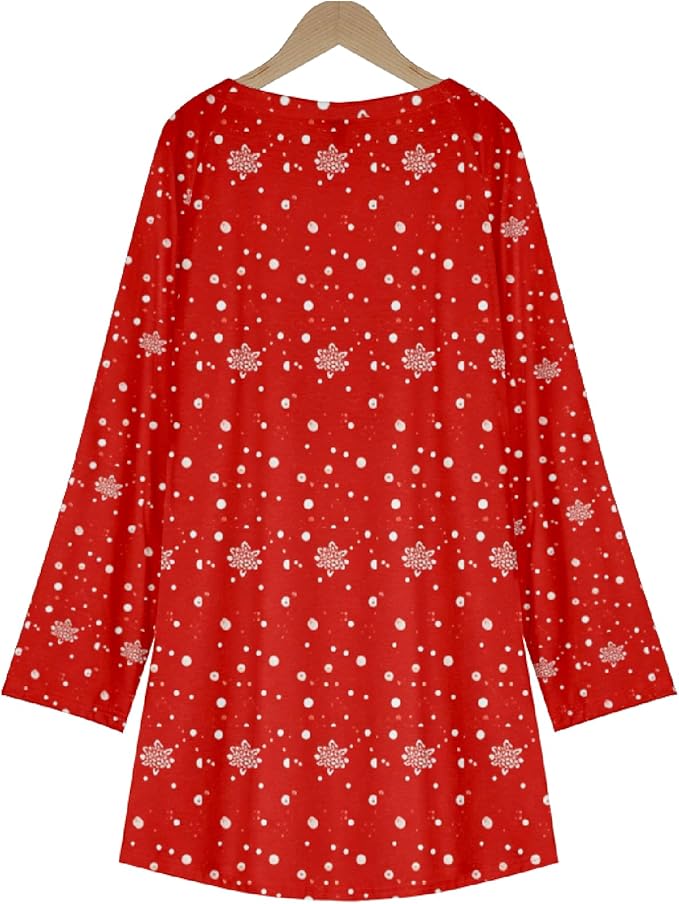 MARSVOVO Women Novelty Graphic Plus Size Sweater Crewneck Long Sleeve Cute Printed Loose Fit Casual Fall Sweaters Top