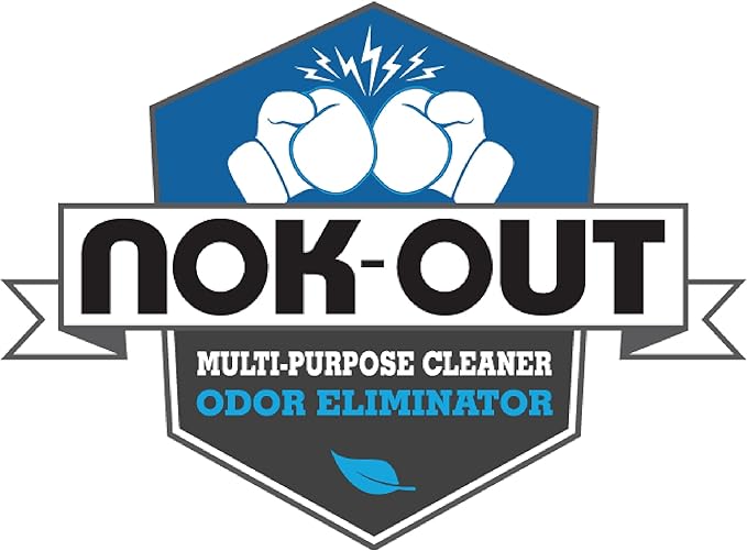 NOK OUT Odor Remover, Pet Deodorizer and Cleaning Spray, Made in the USA, 16 Fluid Ounce Spray, 4-Pack