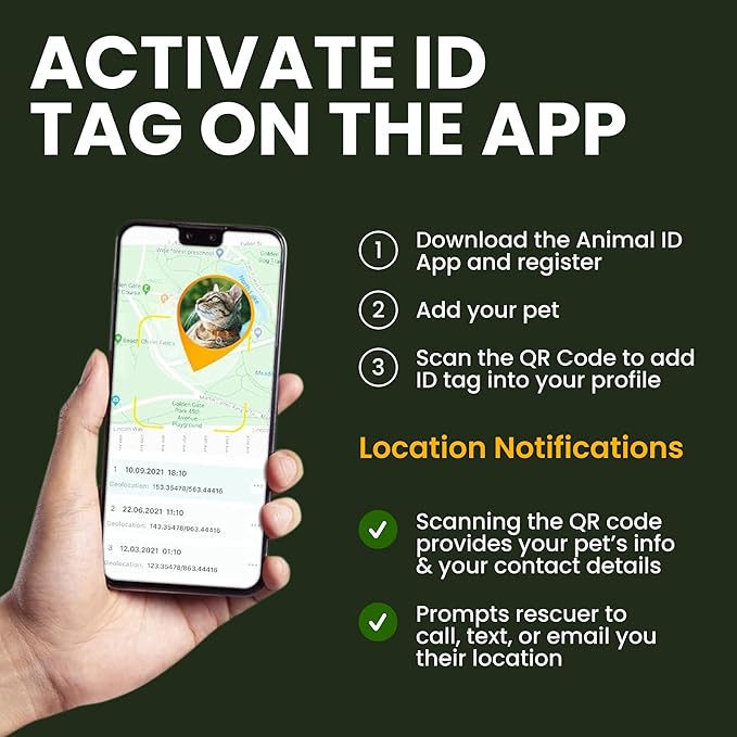 BRONZEDOG Leather Cat Collar with Removable Bells Non Breakaway Kitten QR Tag for Girl Boy (7" - 9" for Cats, Green & Gold)