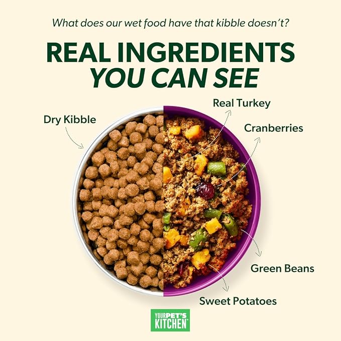 YOUR PET'S KITCHEN Wet Dog Food, Chicken Pot Pie Recipe - 13.2 oz Cans (Pack of 6), Made in The USA with Real Chicken