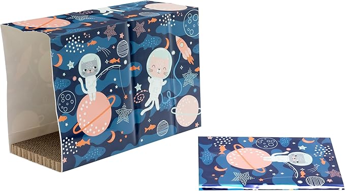 Kitty City Paper Bag Scratchers for Cats, Galatic Paper Bag 2-Pack