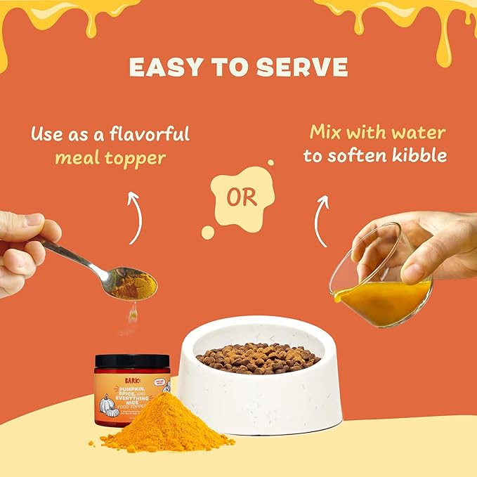 Barkbox Pumpkin Spice Digestive Food Topper Broth Powder, All Life Stages, Large & Small Breeds - 6.1oz