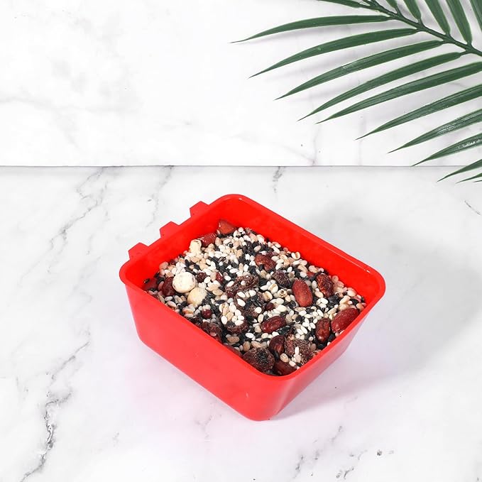 20 Pcs Cage Cups Chicken Feeder Waterer, 16 oz, Hanging Bunny Cage Feeder, Chicken Water Bowl for Pet Parrot, Rooster, Parakeet