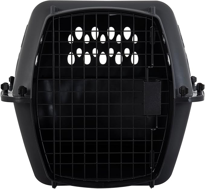 Petmate Pet Porter Dog Kennel 24", Dark Gray & Black, for Pets 15-20lbs, Made in USA
