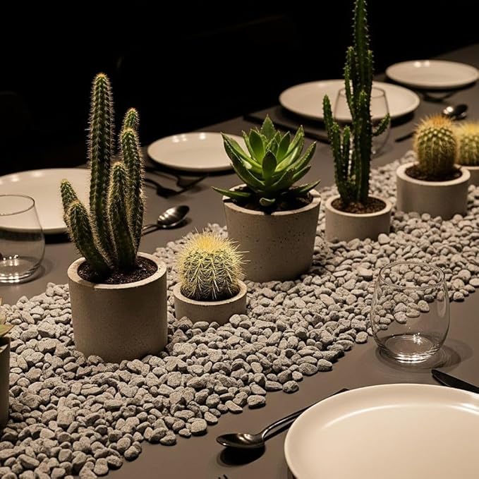 32 oz Jug of Medium Limestone Gray, 1½-3 inch Size, for Indoor Outdoor Decor, vase Filler, Candles, Art, Crafts, Aquariums, Fairy Gardens, planters, tablescapes, terrariums