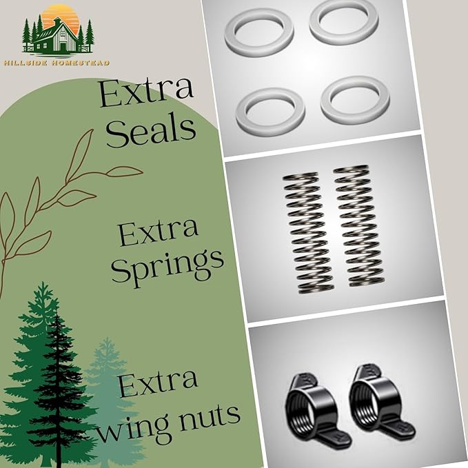 Chicken Water Cups Hillside Homestead Free Extras Automatic Chicken Waterer 5 Gallon 8 pk Chicken coop Accessories Chicken Water Feeder Use for All Chicks Ducks Quail Turkey Goose Poultry Waterer Cup