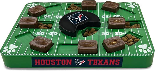 Pets First NFL Houston Texans Puzzle Toy, Puzzle Treat Dog Toy, Interactive Dog Treat Toy, Dog Puzzle