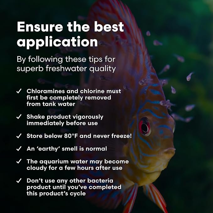 Brightwell Aquatics MicroBacter Start XLF - Concentrated Freshwater Nitrifying Bacteria - Quick Start Fish Tank Starter, Lift Microbe Levels & Water Filtering - Aquarium Water Treatments, 16.9 fl oz