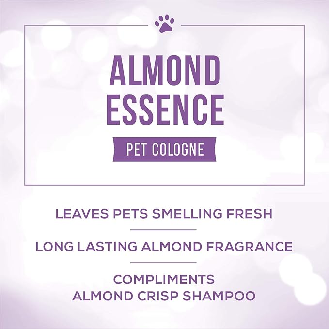 Nature's Specialties Almond Essence Dog Cologne for Pets, Natural Choice for Professional Groomers, Ready to Use Perfume, Finishing Spray, Made in USA, 8 oz