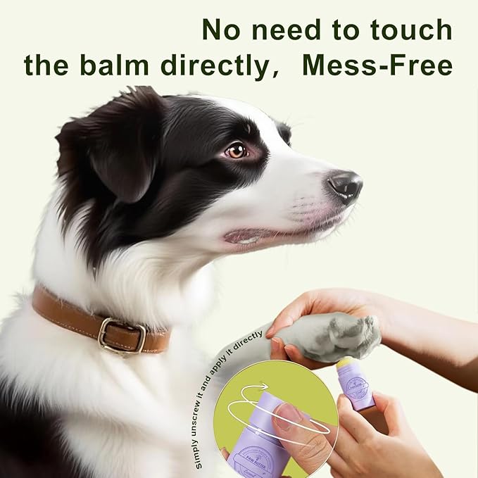 Dog Paw Balm 1 oz for Dog and Cat, Soothing Paw Balm, Lick-Safe, for Drying and Cracked Pads, Moisturizing and Healing Dry and Cracked Paw Balm, Improves Rough Paws(2 PCS)