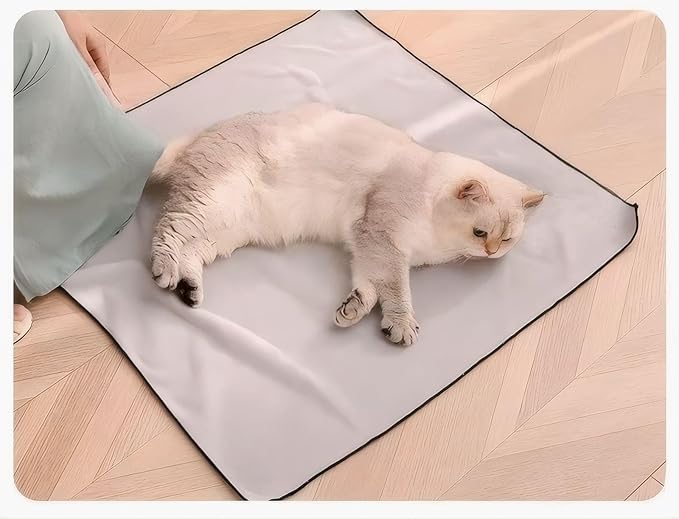 MOYEE 27.6" Cat Grooming Wrap Cat Wrap for Cutting Nails Cat Restraint for for Medicine, Nail Clipping, Teeth Brushing, Ear Cleaning
