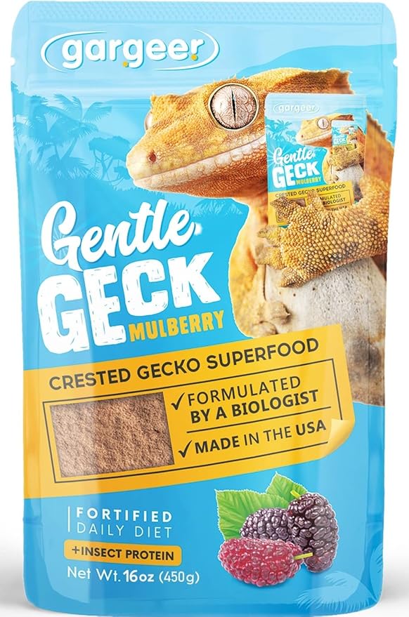 16oz Complete Crested Gecko Food Diet. Premium Ingredients Mix, Ready to Use Freshly Made Powder. Unique Superfood Formula, Developed & Made in The USA. Enjoy!