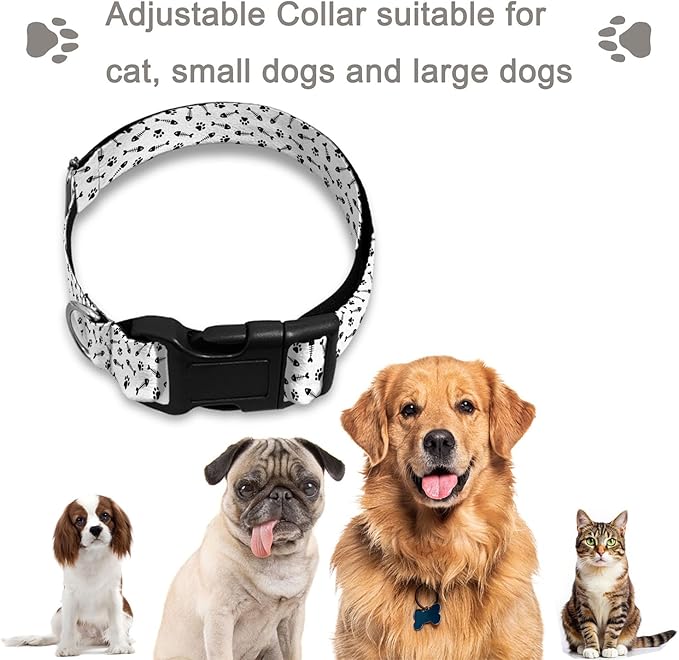 Fish Bow Cat Pet Paw Dog Collar Cat Big Neck Collars Soft for Small Extra Large Heavy Duty Pet Dogs