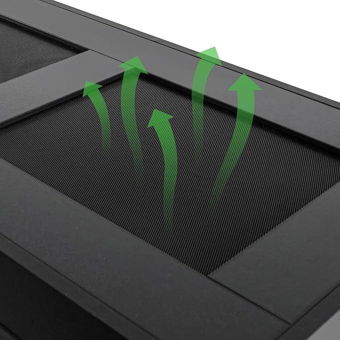 OIIBO 67 Gallon Reptile Original Wood Enclosure, 48"x18"x18" Large Reptile Terrarium with Double Hinge Sliding Doors and Top Screen Ventilation Reptiles Habitat Lounge Black