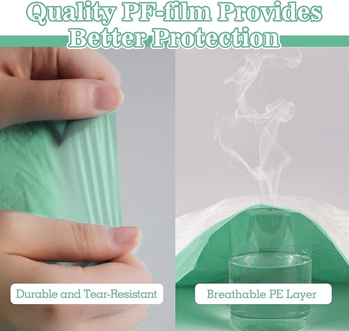 100 Count Disposable Bed Pads , 30x36 Inch Extra Large Incontinence Underpads | Heavy Absorbency 90 Grams Pee Pads for Adult, Senior, Baby & Pet Care (No Adhesive)