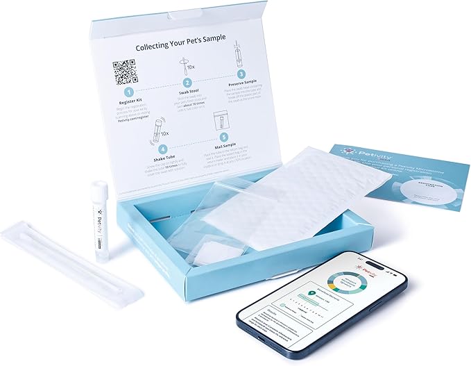 Petivity Microbiome Analysis Kit — Advanced for Cats and Dogs, Powered by Purina - 4.8 oz. Box