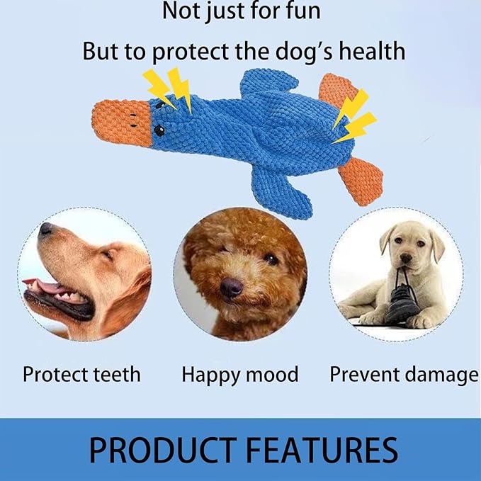 No Stuffing Dog Toys 3 Pack, Squeaky Dog Toys for Large Dogs, Plush Toys for Aggressive Chewers Small Medium Large Breeds, Puppy Chew Toys for Teething (Pineapple Plaid)