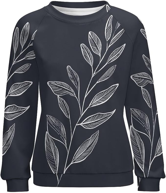 Womens Long Sleeve Tops Y2k Japanese Art Print Sweatshirts Fall Pullover for Women Crewneck Vintage Shirts Boho Tops