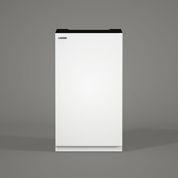 LANDEN Aquarium Wooden Stand and Cabinet for up to 20 Gal Tank, W17.7xD17.7xH31.5 in, Fish Reptile Sea Salt WaterTank Stand, Nano Foam Leveling Mat Included, Matte White Painted(Stand Only)