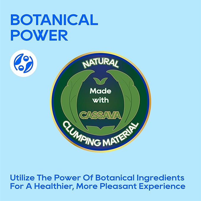 HoneyCare Cassava Cat Litter | Natural Cassava Formula | Fast Clumping & Odor Control | Low Dust & Eco-Friendly | 6 lbs